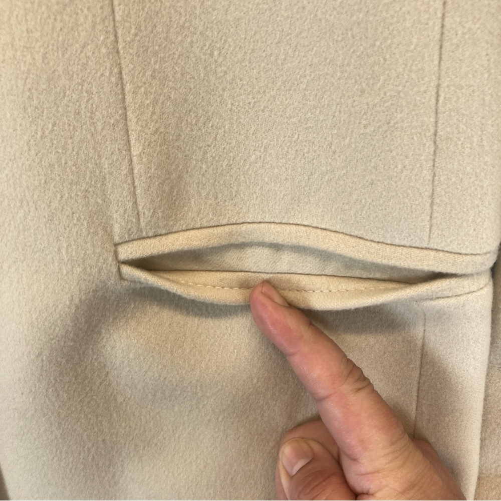 ICEBERG Vintage Disney Bambi Jacket Blazer Coat Cashmere Wool Beige Size 38 - Picture 6 of 15